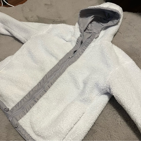FABLETICS Reversable White Polar Fleece Jacket Woman Size S - Picture 5 of 7